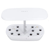Hydroponics Growing System Indoor Gardening System with LED Grow Light Plants Germination Kit Soilless Cultivation Ideal Gardening Gift 100‑240V White EU Plug