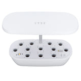 Hydroponics Growing System Indoor Gardening System with LED Grow Light Plants Germination Kit Soilless Cultivation Ideal Gardening Gift 100‑240V White EU Plug