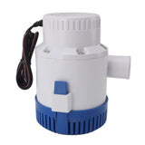 3000GPH Electronic Automatic Bilge Pump Waterproof Quiet Submersible Bilge Pump for Ponds Swimming Pools Spas 24V