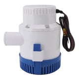 3000GPH Electronic Automatic Bilge Pump Waterproof Quiet Submersible Bilge Pump for Ponds Swimming Pools Spas 24V