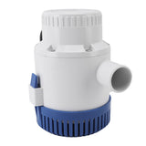 Electric Bilge Pump 3500GPH Waterproof Quiet Automatic Submersible Drain Water Pump for Pool Spa Pond 12V 14A Rated 16A Fuse