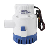 Electric Bilge Pump 3500GPH Waterproof Quiet Automatic Submersible Drain Water Pump for Pool Spa Pond 12V 14A Rated 16A Fuse