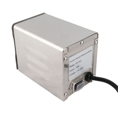Grill Rotisserie Motor 15W 110lb Load Bearing Auto Rotation Electric Barbecue Motor for Pig Chicken Goat Roaster US Plug 110V