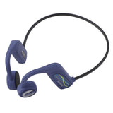 Underwater Waterproof Headphones Professional IP68 Waterproof Bluetooth 5.0 Swimming Headphones for Swimming Running Cycling 16G Memory Blue
