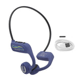 Underwater Waterproof Headphones Professional IP68 Waterproof Bluetooth 5.0 Swimming Headphones for Swimming Running Cycling 16G Memory Blue
