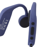 Underwater Waterproof Headphones Professional IP68 Waterproof Bluetooth 5.0 Swimming Headphones for Swimming Running Cycling 16G Memory Blue