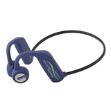 Underwater Waterproof Headphones Professional IP68 Waterproof Bluetooth 5.0 Swimming Headphones for Swimming Running Cycling 16G Memory Blue