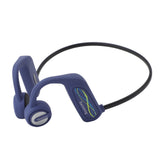 Underwater Waterproof Headphones Professional IP68 Waterproof Bluetooth 5.0 Swimming Headphones for Swimming Running Cycling 16G Memory Blue