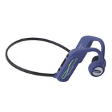 Underwater Waterproof Headphones Professional IP68 Waterproof Bluetooth 5.0 Swimming Headphones for Swimming Running Cycling 16G Memory Blue