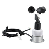 5 in 1 Weather Sensor with Cable Mini Temperature Humidity Wind Speed Direction Air Pressure Weather Meter for Outdoor DC 9 to 30V