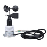 5 in 1 Weather Meter with Cable Wind Speed Wind Direction Temperature Humidity Air Pressure Multifunction Wired Weather Sensor