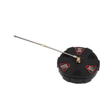 16 Inch Pressure Washer Surface Cleaner with 3 Wheels 3600PSI Stainless Steel Power Washer Accessory with 1/4 Inch Quick Connector 2 Extension Wands