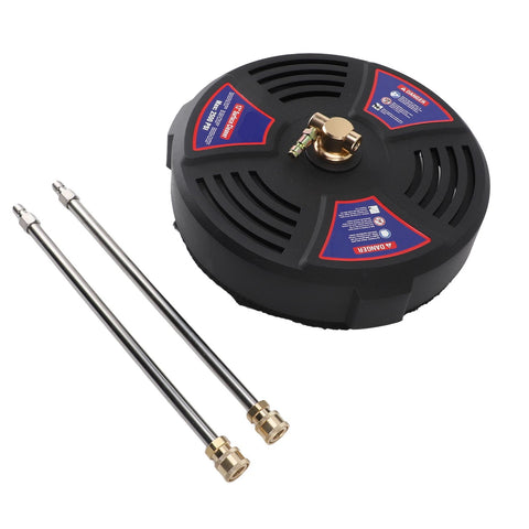 13 Inch Pressure Washer Surface Cleaner 2500 PSI Working Pressure 1/4 Quick Connect Power Washer Attachment with 2 Extension Wands In Australia - Darrahopens
