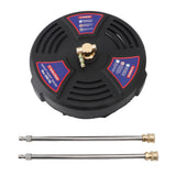 13 Inch Pressure Washer Surface Cleaner 2500 PSI Working Pressure 1/4 Quick Connect Power Washer Attachment with 2 Extension Wands In Australia - Darrahopens