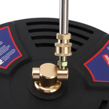 13 Inch Pressure Washer Surface Cleaner 2500 PSI Working Pressure 1/4 Quick Connect Power Washer Attachment with 2 Extension Wands