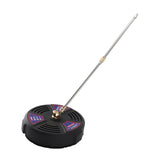 13 Inch Pressure Washer Surface Cleaner 2500 PSI Working Pressure 1/4 Quick Connect Power Washer Attachment with 2 Extension Wands