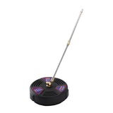 13 Inch Pressure Washer Surface Cleaner 2500 PSI Working Pressure 1/4 Quick Connect Power Washer Attachment with 2 Extension Wands