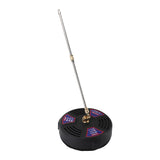 13 Inch Pressure Washer Surface Cleaner 2500 PSI Working Pressure 1/4 Quick Connect Power Washer Attachment with 2 Extension Wands