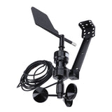 Wind Speed Direction Sensor 3 Wind Cups S Type IP64 Waterproof Integrated Anemometer for Environment 9V‑30V