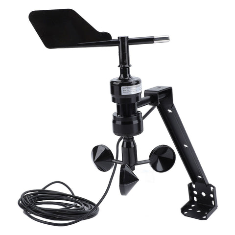 Wind Speed Direction Sensor 0‑2.5V Signal Output 3 Cups S Type Integrated Anemometer Transmitter DC5V In Australia - Darrahopens