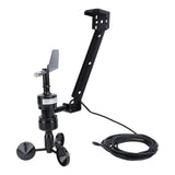 Wind Speed Direction Sensor 0‑2.5V Signal Output 3 Cups S Type Integrated Anemometer Transmitter DC5V