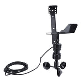 Wind Speed Direction Sensor 0‑2.5V Signal Output 3 Cups S Type Integrated Anemometer Transmitter DC5V