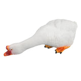 Resin Goose Statue Garden Decor Figurine Ornament for Pool Side Lawn Yard Outdoor Decoration Funny Housewarming Gift Sit and Look