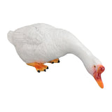 Resin Goose Statue Garden Decor Figurine Ornament for Pool Side Lawn Yard Outdoor Decoration Funny Housewarming Gift Sit and Look