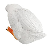 Resin Goose Statue Garden Decor Figurine Ornament for Pool Side Lawn Yard Outdoor Decoration Funny Housewarming Gift Sit and Look