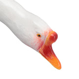 Resin Goose Statue Garden Decor Figurine Ornament for Pool Side Lawn Yard Outdoor Decoration Funny Housewarming Gift Sit and Look