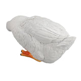 Resin Goose Statue Garden Decor Figurine Ornament for Pool Side Lawn Yard Outdoor Decoration Funny Housewarming Gift Sit and Look