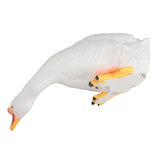 Resin Goose Statue Garden Decor Figurine Ornament for Pool Side Lawn Yard Outdoor Decoration Funny Housewarming Gift Sit and Look
