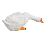 Resin Goose Statue Garden Decor Figurine Ornament for Pool Side Lawn Yard Outdoor Decoration Funny Housewarming Gift Sit and Look