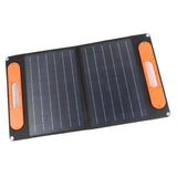 60W 18V Portable Solar Panel Kit Dual USB Port Monocrystalline Folding Solar Charger with Support Bracket for Outdoor Camping