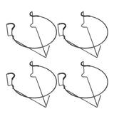 Hanging Railing Flower Pot Holder Iron Easy to Install Stable Rust Proof Fence Planter Rack for Garden Balcony Terrace 4pcs