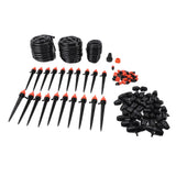 Drip Irrigation System Adjustable Nozzle Quick Connect Automatic Sprinkler System Kit for Lawn Garden Greenhouse