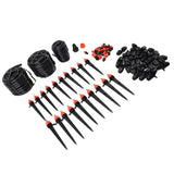Drip Irrigation System Adjustable Nozzle Quick Connect Automatic Sprinkler System Kit for Lawn Garden Greenhouse