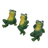 3pcs Outdoor Frog Ornament American Style Innovative Simulation Garden Frog Statues for Yard Home Garden Patio and Lawn Decoration In Australia - Darrahopens
