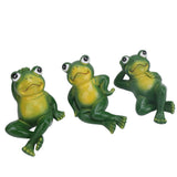 3pcs Outdoor Frog Ornament American Style Innovative Simulation Garden Frog Statues for Yard Home Garden Patio and Lawn Decoration In Australia - Darrahopens