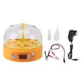 6 Egg Smart Chicken Incubators Automatic Temperature Control Small Display Hatcher Machine for Hatching Eggs EU Plug 110‑220V In Australia - Darrahopens