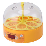 6 Egg Smart Chicken Incubators Automatic Temperature Control Small Display Hatcher Machine for Hatching Eggs EU Plug 110‑220V