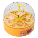6 Egg Smart Chicken Incubators Automatic Temperature Control Small Display Hatcher Machine for Hatching Eggs EU Plug 110‑220V