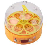 6 Egg Smart Chicken Incubators Automatic Temperature Control Small Display Hatcher Machine for Hatching Eggs EU Plug 110‑220V