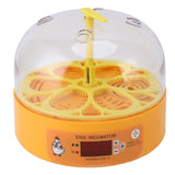 6 Egg Smart Chicken Incubators Automatic Temperature Control Small Display Hatcher Machine for Hatching Eggs EU Plug 110‑220V