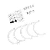 5 Pcs Pool Cover Holder 43cm U Shaped Tube Solar Blanket Storage Hook for Above Ground Swimming Pool