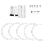 5 Pcs Pool Cover Holder 43cm U Shaped Tube Solar Blanket Storage Hook for Above Ground Swimming Pool