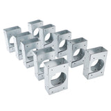 20pcs Metal Stud Shoes for Single Wood Studs Fits Up to 2‑1/2 Inch Pipes Extra Support Wood Stud Shoes