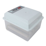 12 Eggs Incubator ABS Foam Poultry Hatching Machine with Automatic Temperature and Humidity Control for Chickens Goose Duck