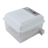 12 Eggs Incubator ABS Foam Poultry Hatching Machine with Automatic Temperature and Humidity Control for Chickens Goose Duck