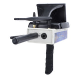 25m Deep Metal Detector with Display Screen 1200m Search Range Gold Finder Metal Scanner Device 100‑240V EU Plug White